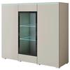 Highboard Vera 120 Vera 120 - Kaschmir/Beige, Trend, Glas/Holzwerkstoff (120/103,3/39,5cm) - P & B