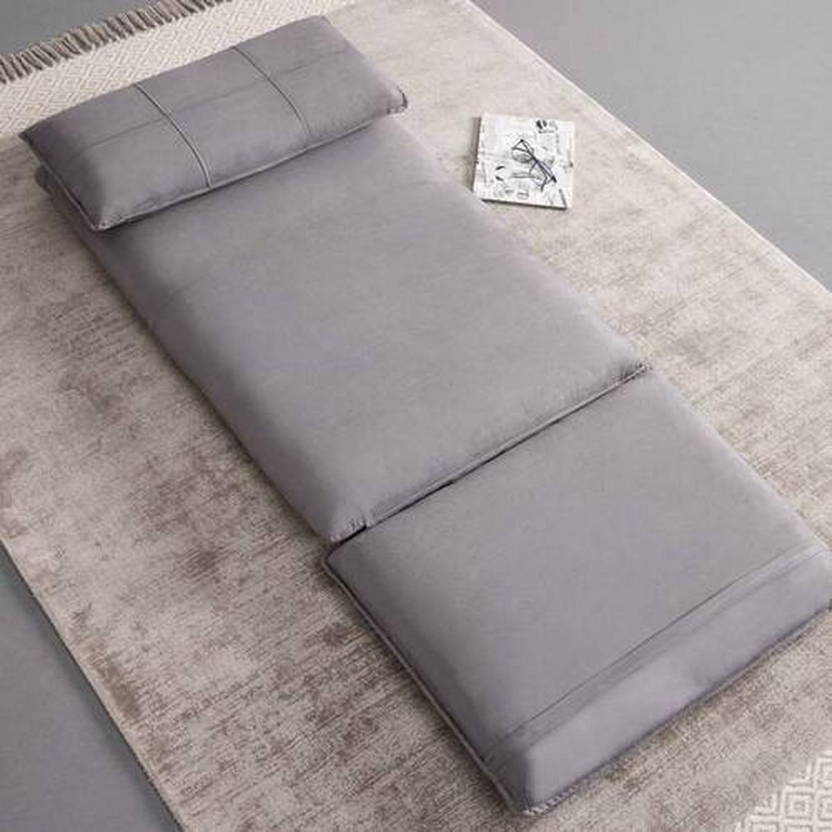 Rozkladacie kreslo ENI, sivá - čierna/sivá, Modern, kov/textil (73/56/72cm) - Bessagi Home