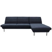 Ecksofa Looks Ix Blau - Blau/Schwarz, Design, Textil (274/168cm) - LOOKS by W.Joop