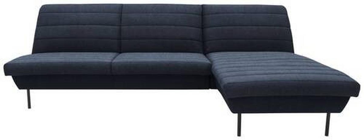 Ecksofa Looks Ix Blau - Blau/Schwarz, Design, Textil (274/168cm) - LOOKS by W.Joop