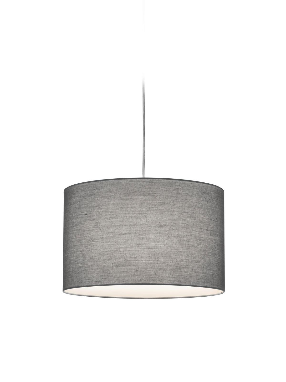 Schienensystem Duoline Hängeleuchte 73330111 Hotel - Grau, Basics, Textil (40/40/180cm) - Trio Leuchten