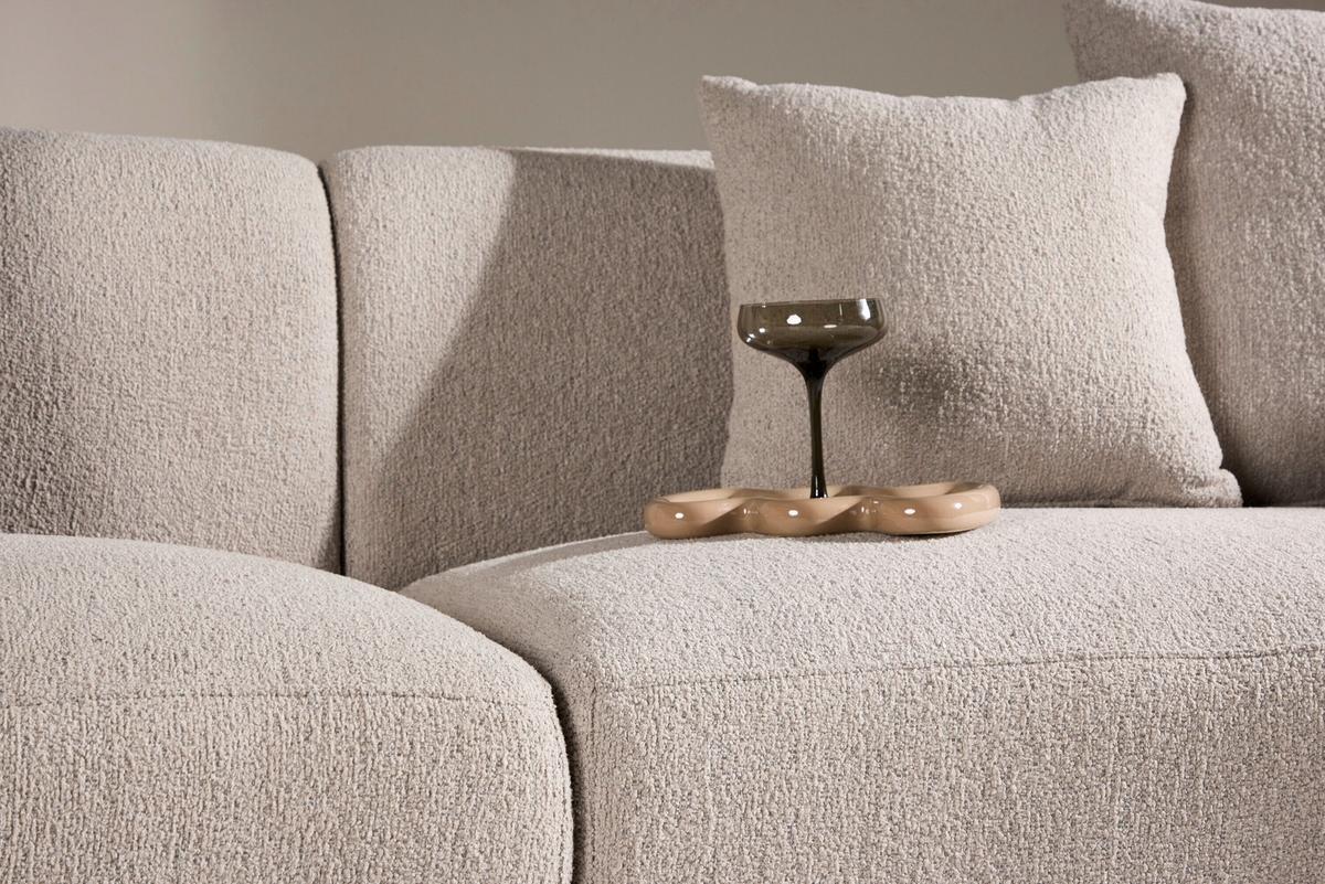 2-sitzer-sofa Cielo Beige B: 135cm - Beige, MODERN, Kunststoff/Textil (135/74/92cm) - Livetastic