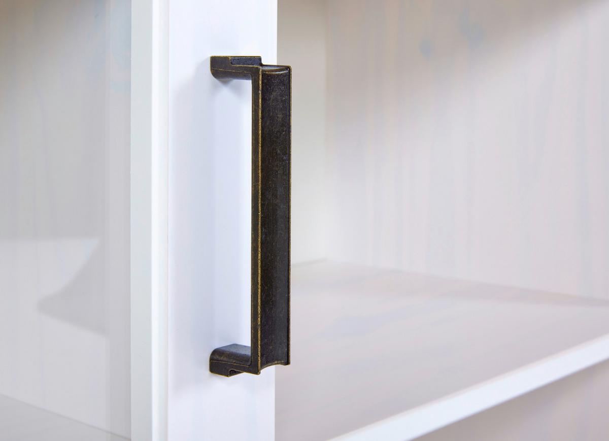 Aufsatzvitrine Maluno 20909100 - Eichefarben/Weiß, KONVENTIONELL, Holz (166,4/95,4/41,3cm) - MID.YOU