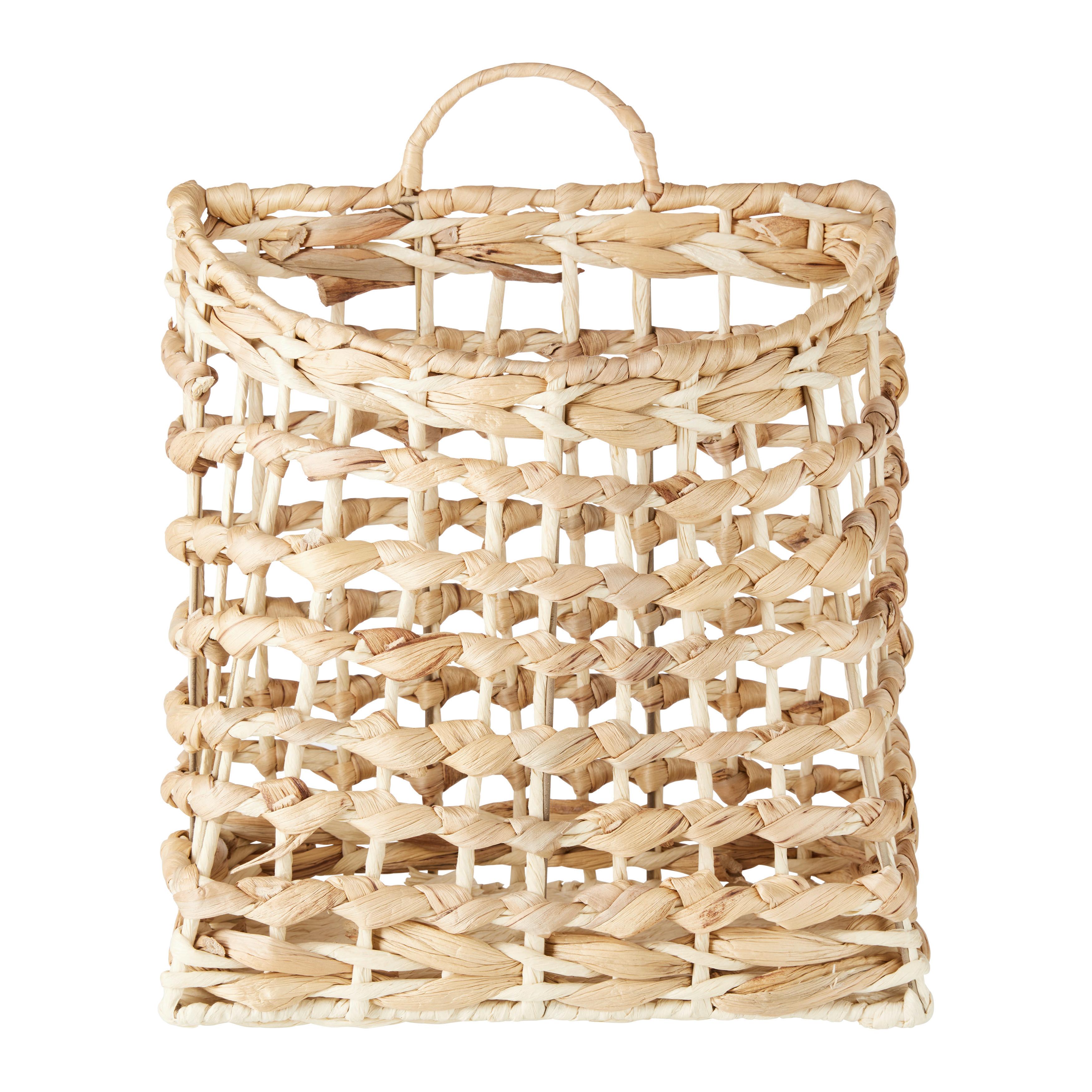 Košík Isa, V: 38cm - prírodná farba, Basics, kov/prírodné materiály (31/38/15cm) - Modern Living