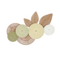 Wanddeko Nicole - Goldfarben/Naturfarben, KONVENTIONELL, Papier/Metall (89,5/6/66cm) - Luca Bessoni