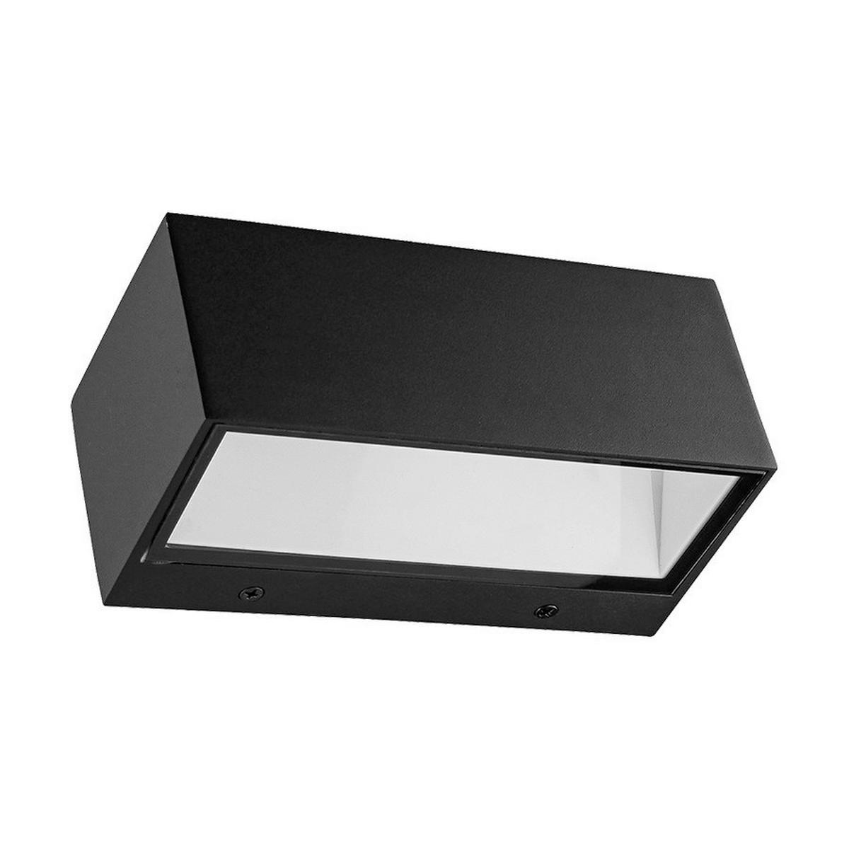 Kültéri Falilámpa Led-es Tanuk - fekete/fehér, Basics, műanyag/fém (18.5/7.5/9cm)