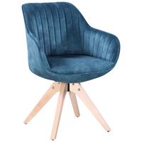 ŽIDLE S PODRUČKAMI RELAX - barvy buku/tyrkysová, Moderní, dřevo/textil (60/61/82cm) - Mömax