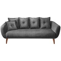 3-Sitzer-Sofa Baggio Grau B: 236 cm - Buchefarben/Grau, MODERN, Textil (236/94/103cm) - Livetastic