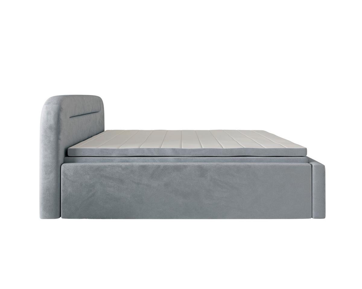 Boxbett Zako 3 Grau LF: 180x200cm - Grau, MODERN, Textil (180/200cm) - MID.YOU
