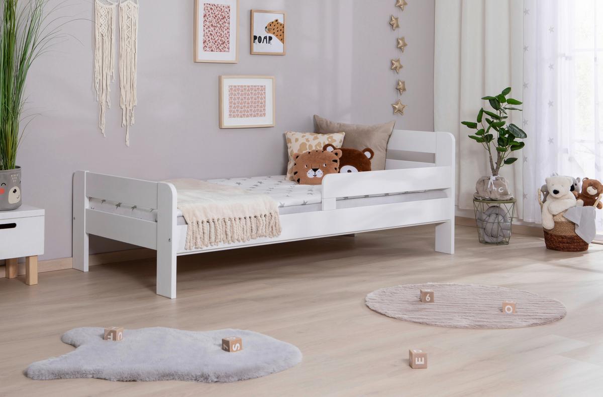 Bett Bennet Weiß Lf: 90x200 Cm - Weiß, MODERN, Holz (90/200cm) - MID.YOU