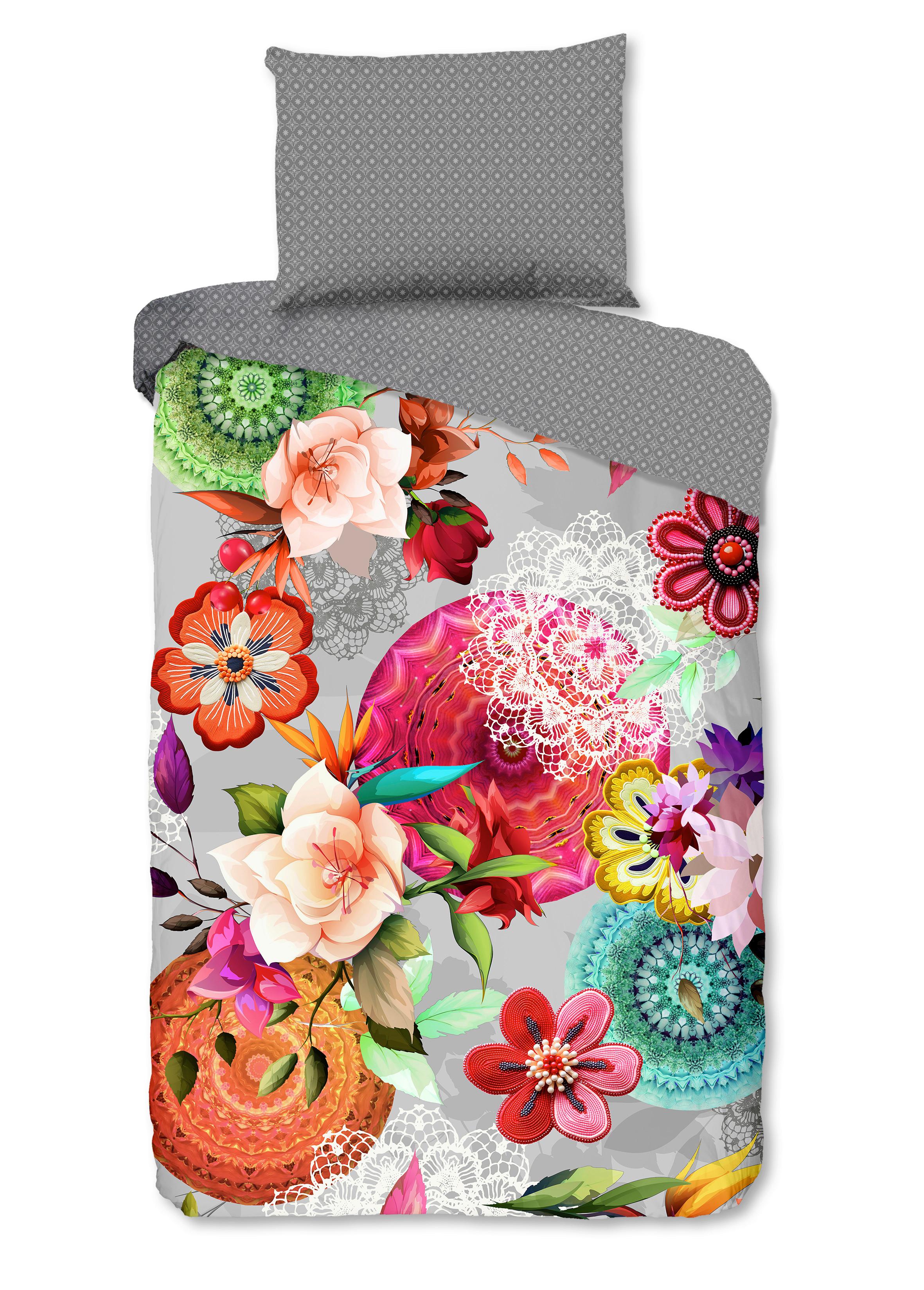 BETTWÄSCHE ISAREA - Multicolor/Grau, Design, Textil (140/200cm)