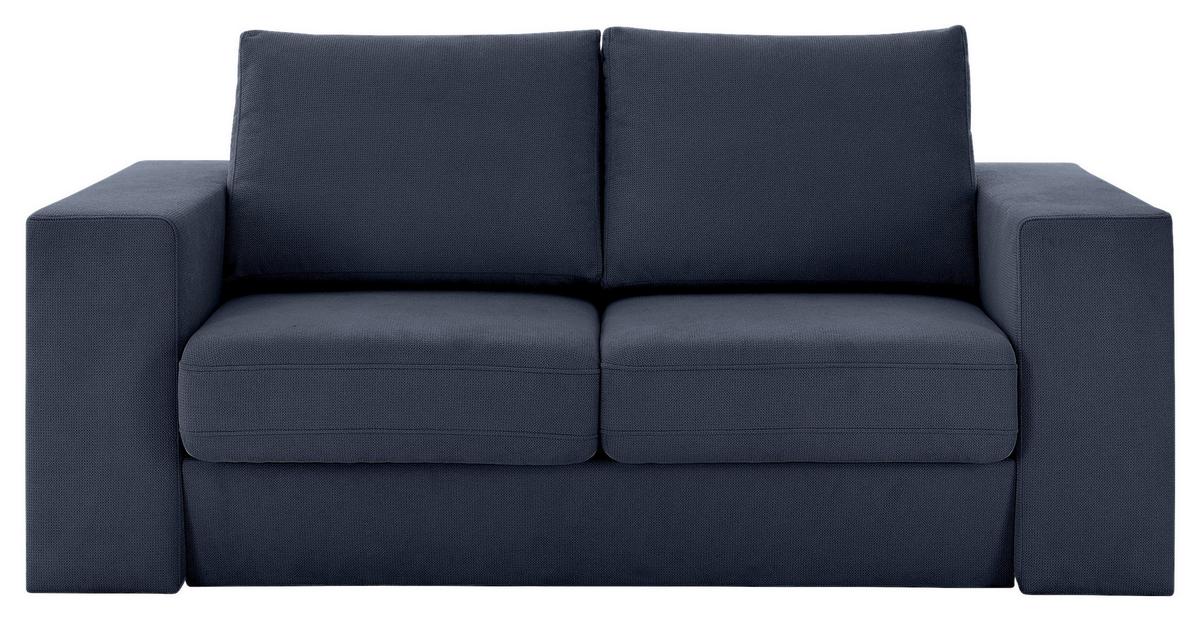 Viersitzer-Sofa Looks V-1 - Eichefarben/Dunkelblau, Design, Textil (252/96/107cm) - LOOKS by W.Joop