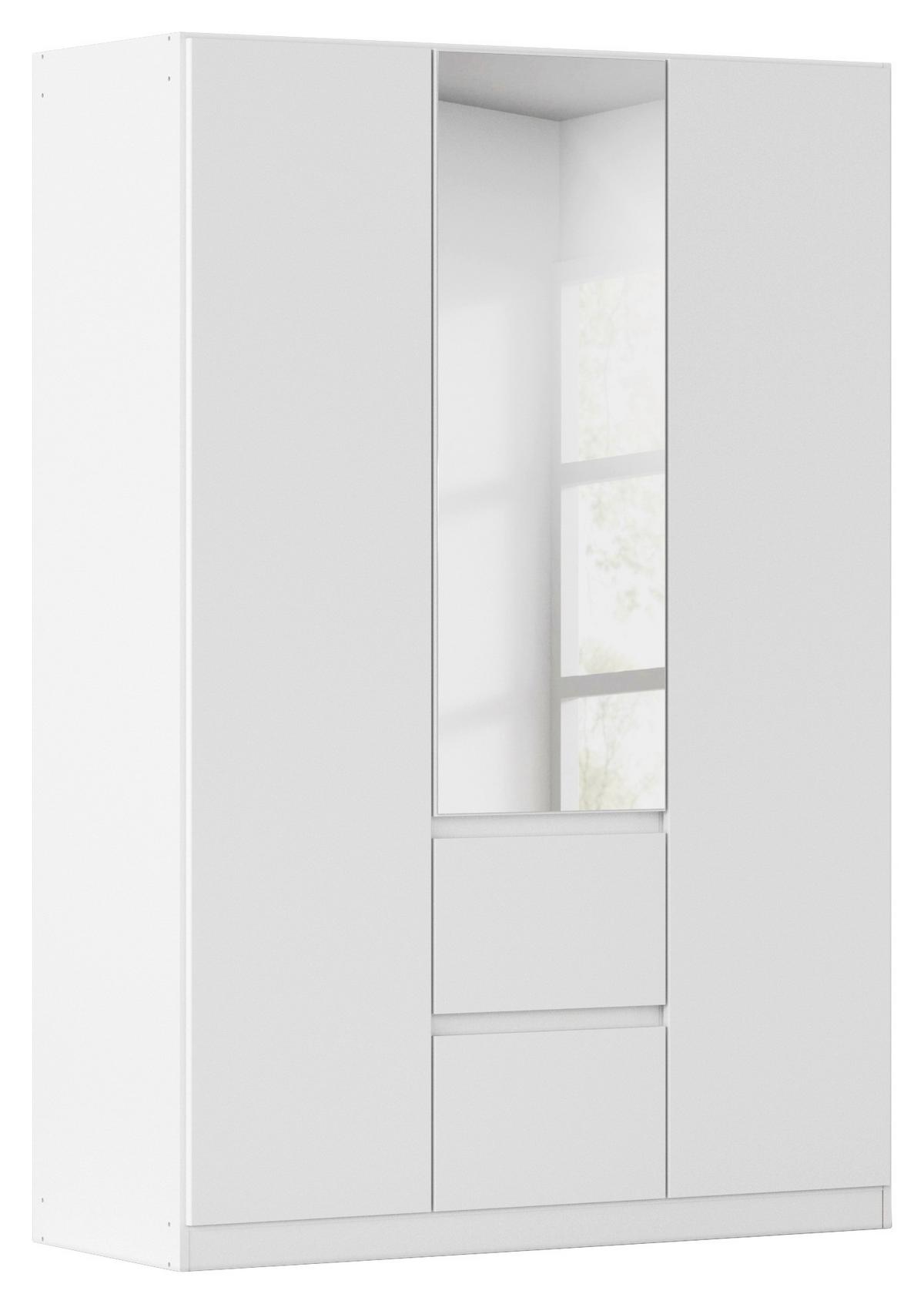 Nidda B: 136 Cm Weiß Nidda - Silberfarben/Weiß, Basics, Holzwerkstoff (136/197/54cm) - Rauch Möbel