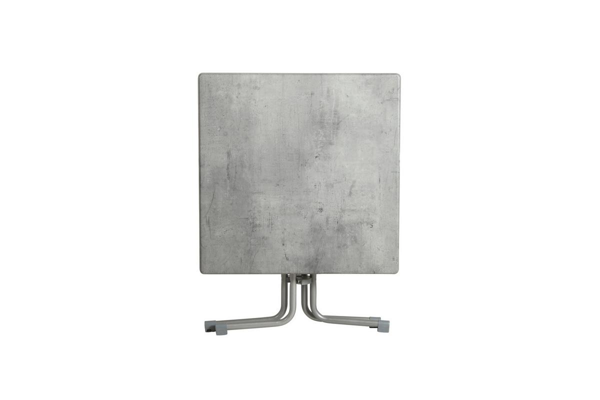 Gartentisch Klappbar Acamp Metall/Holzwerkstoff L: 70 cm - Platinfarben/Grau, Basics, Holzwerkstoff/Metall (70/70/72cm) - Gardenson