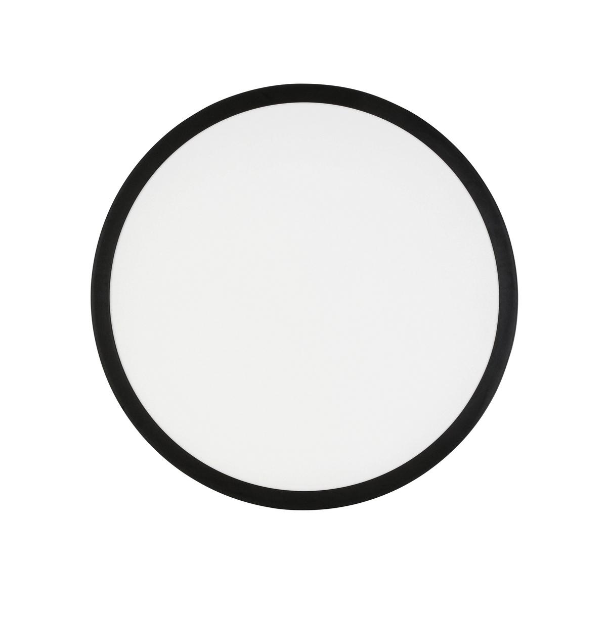 Led Mennyezeti Lámpa Sansa - fekete/fehér, Modern, műanyag/fém (45/6,7cm) - Luca Bessoni