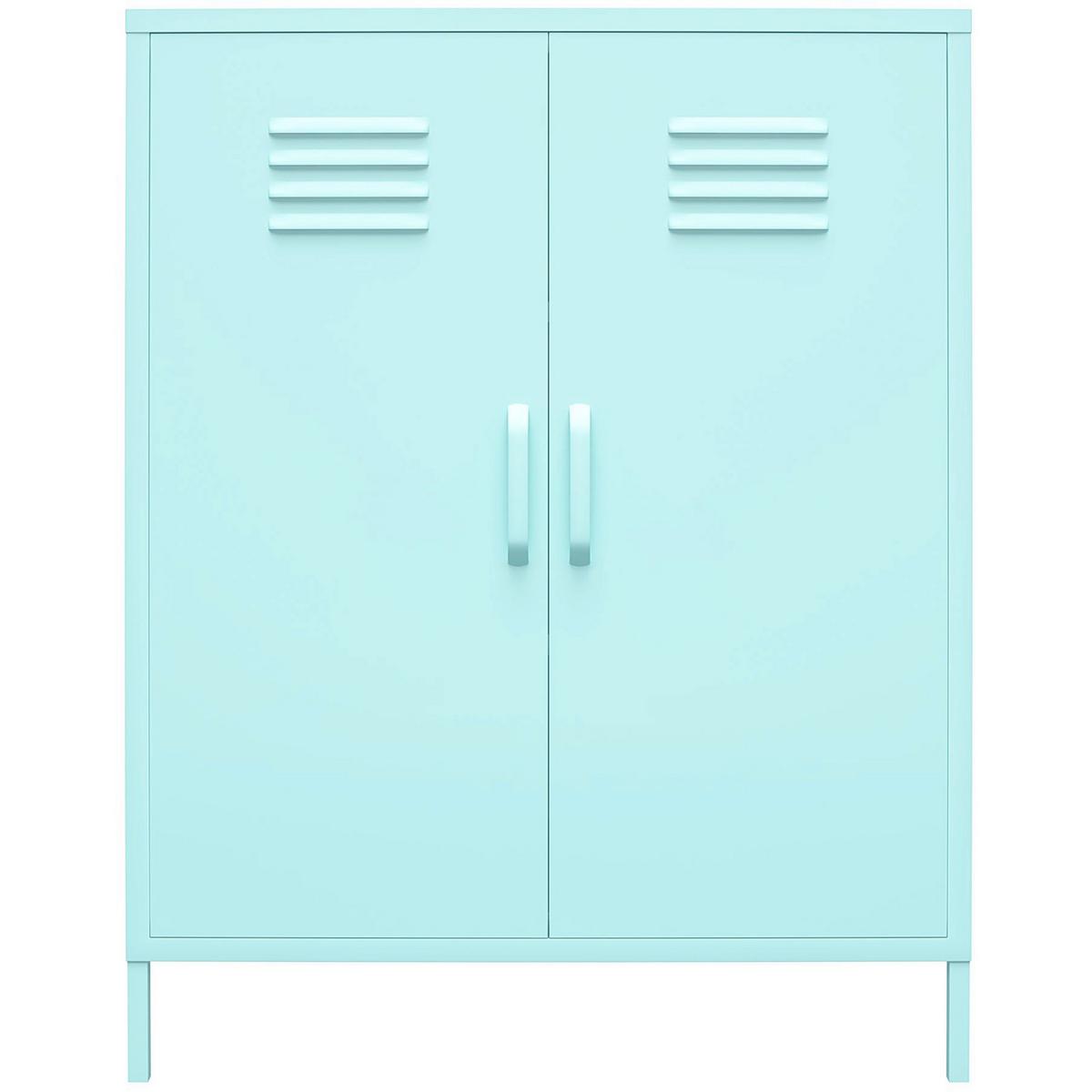 Highboard Cache Grün B: 80cm - Grün, Design, Metall (80/101/40cm) - MID.YOU