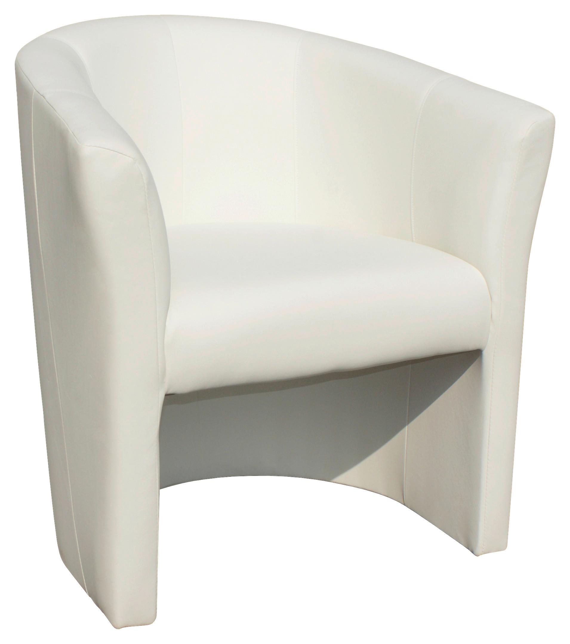 Fotel Bob - fehér, Basics, textil (66/77/65cm) - Best Price
