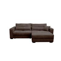 Rohová sedačka ALEX, obojstranná, tm.sivý menčester - čierna/tmavosivá, Modern, textil (265/170cm)