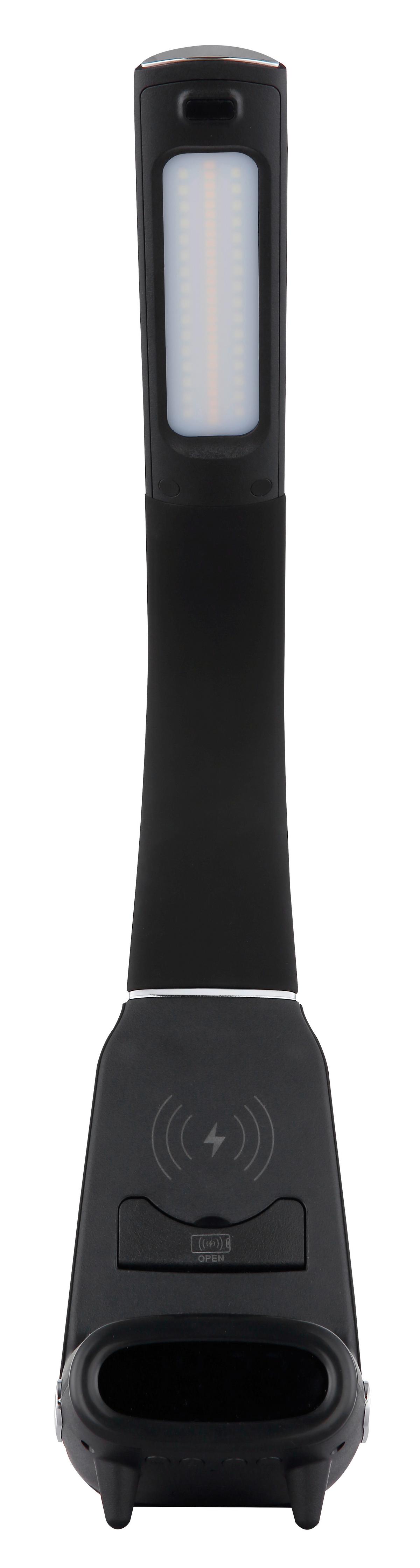 Led-tischleuchte Touchdimmer - Chromfarben/Schwarz, Design, Kunststoff (25/10/50cm) - Globo