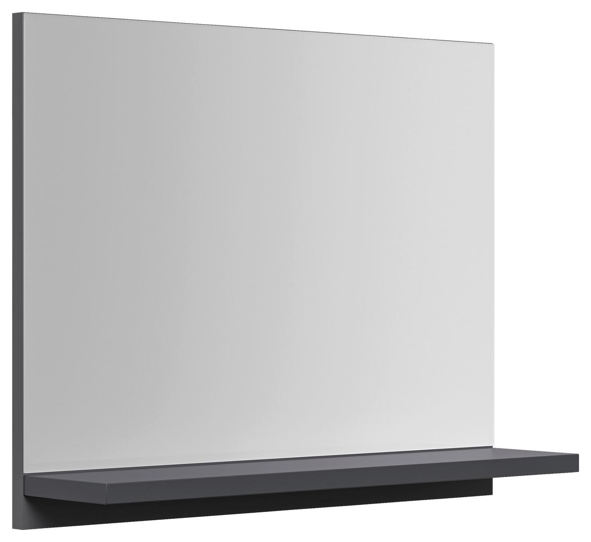 Waschtischkombi Slimline Graphitfarben B: 59,5cm - Graphitfarben, Basics, Holzwerkstoff/Stein (59,5cm) - MID.YOU