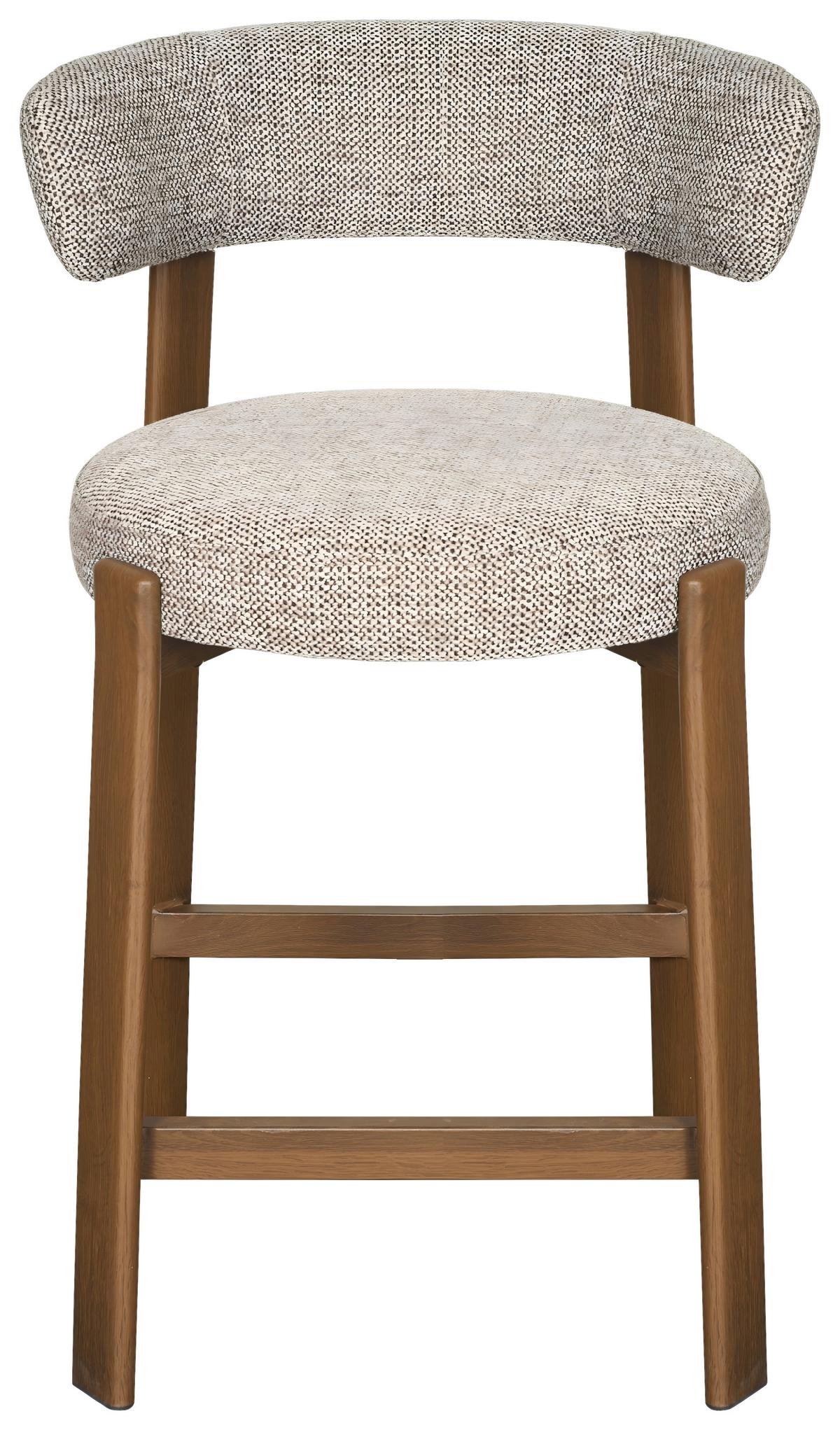 Barhocker Bilbao Braun B: 52 cm - Walnussfarben/Braun, MODERN, Textil/Metall (52/90,5/53,5cm) - Livetastic