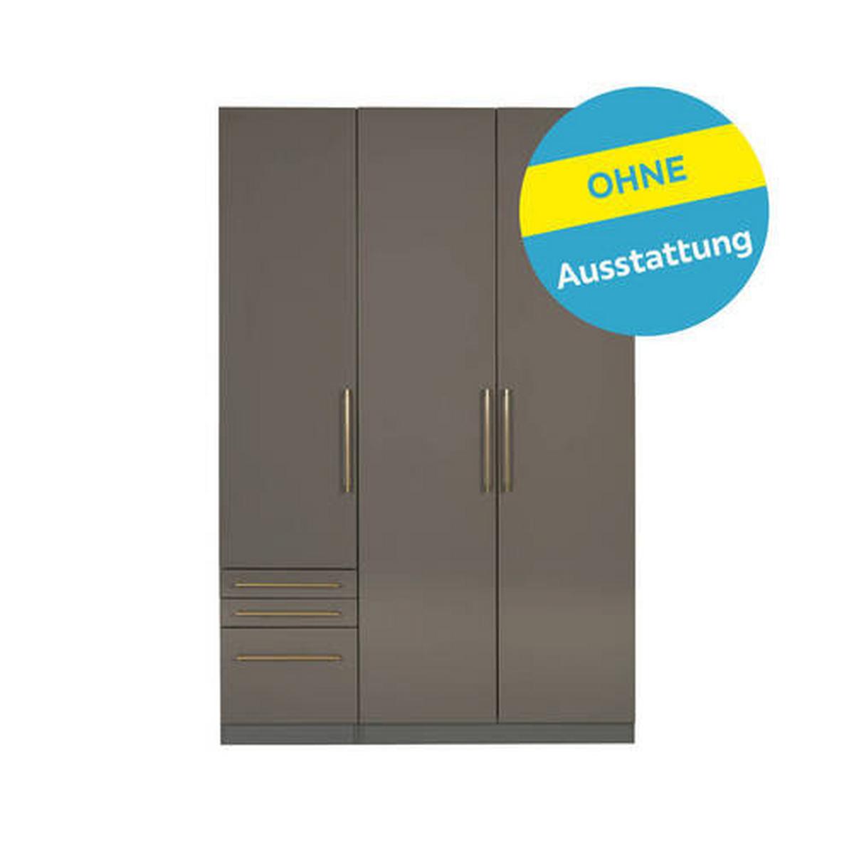 Kleiderschrank Unit 3trg. Normalhöhe - KONVENTIONELL (137/210/58,3cm) - Ondega