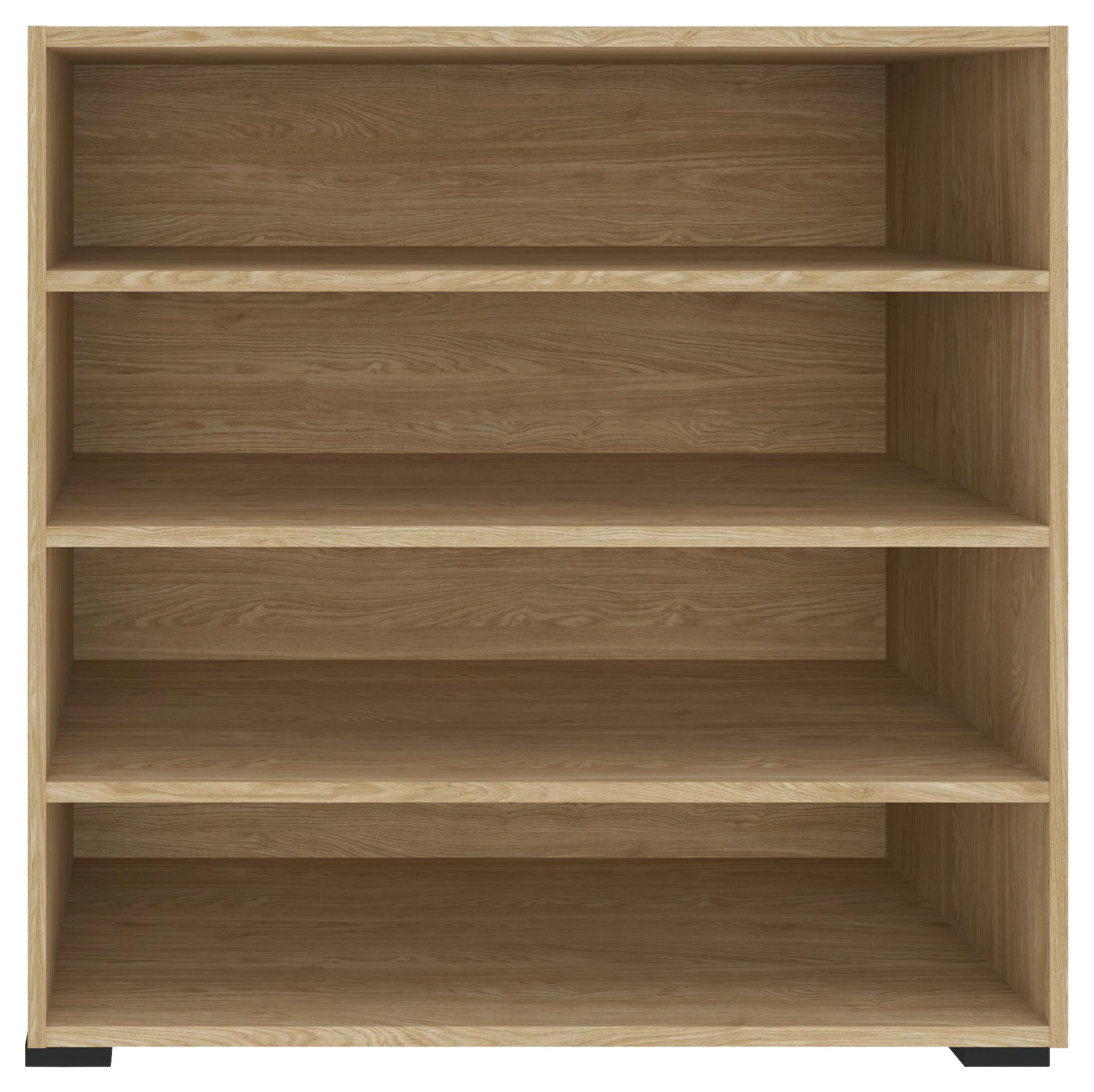 REGÁL UNIT-ELEMENTS MAXI - čierna/farba duba, Modern, kompozitné drevo (91,2/89,6/40cm) - Ondega