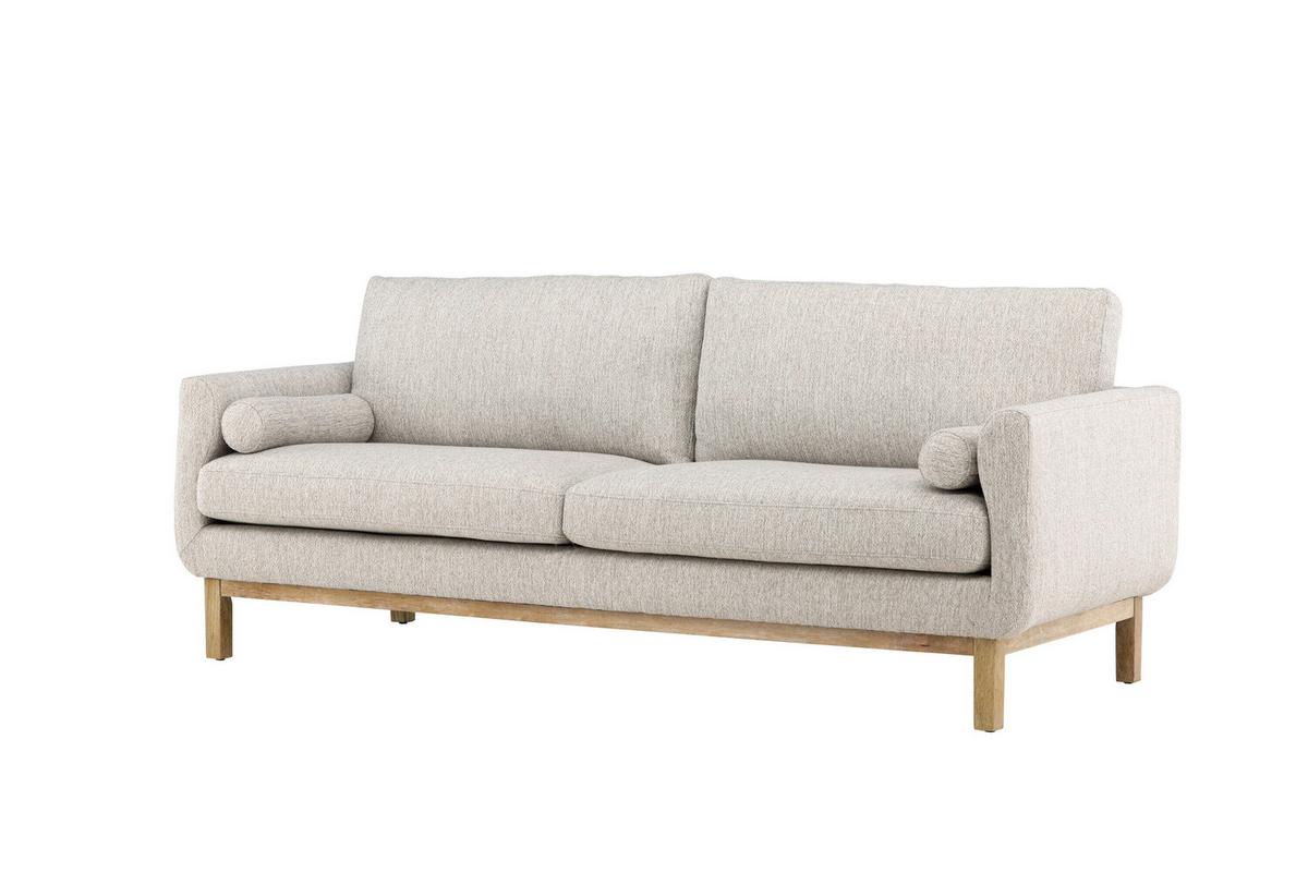 3-sitzer-sofa Olympos Beige B: 214cm - Beige, MODERN, Holz/Textil (214/90/88cm) - Livetastic