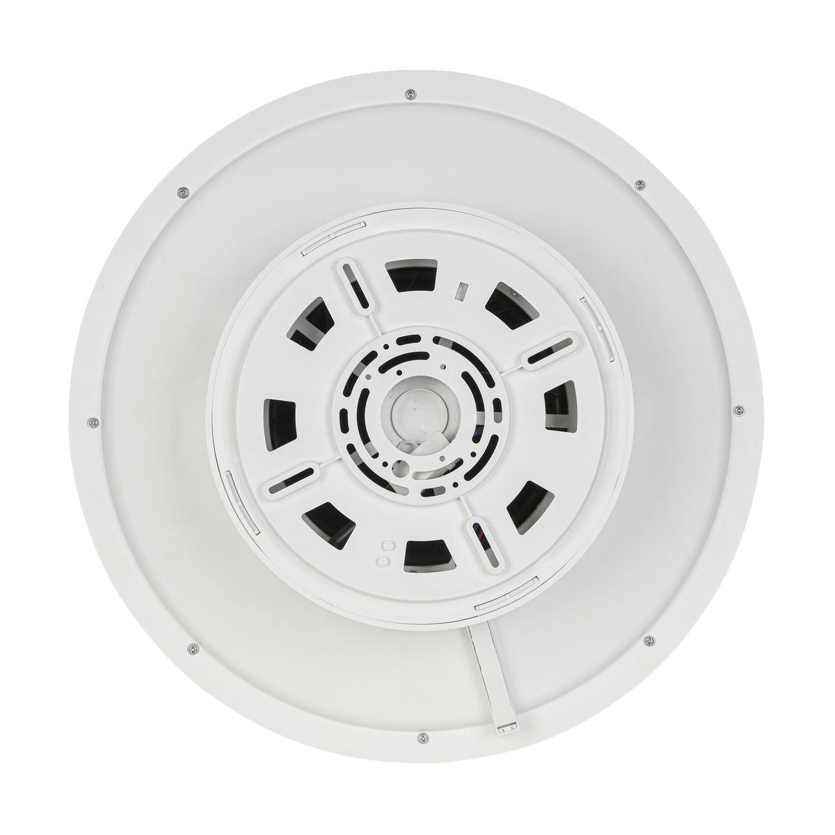 Mennyezeti Ventilátor Carolin - krómszínű/fehér, Basics, műanyag (42/18cm) - Luca Bessoni