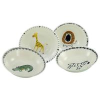 Kinderschüssel Safari Keramik, Multicolor - Multicolor/Grauweiß, Basics, Keramik (18,5cm) - Creatable