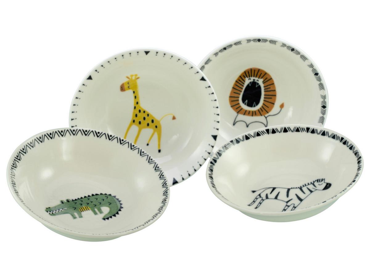 Kinderschüssel Safari Keramik, Multicolor - Multicolor/Grauweiß, Basics, Keramik (18,5cm) - Creatable