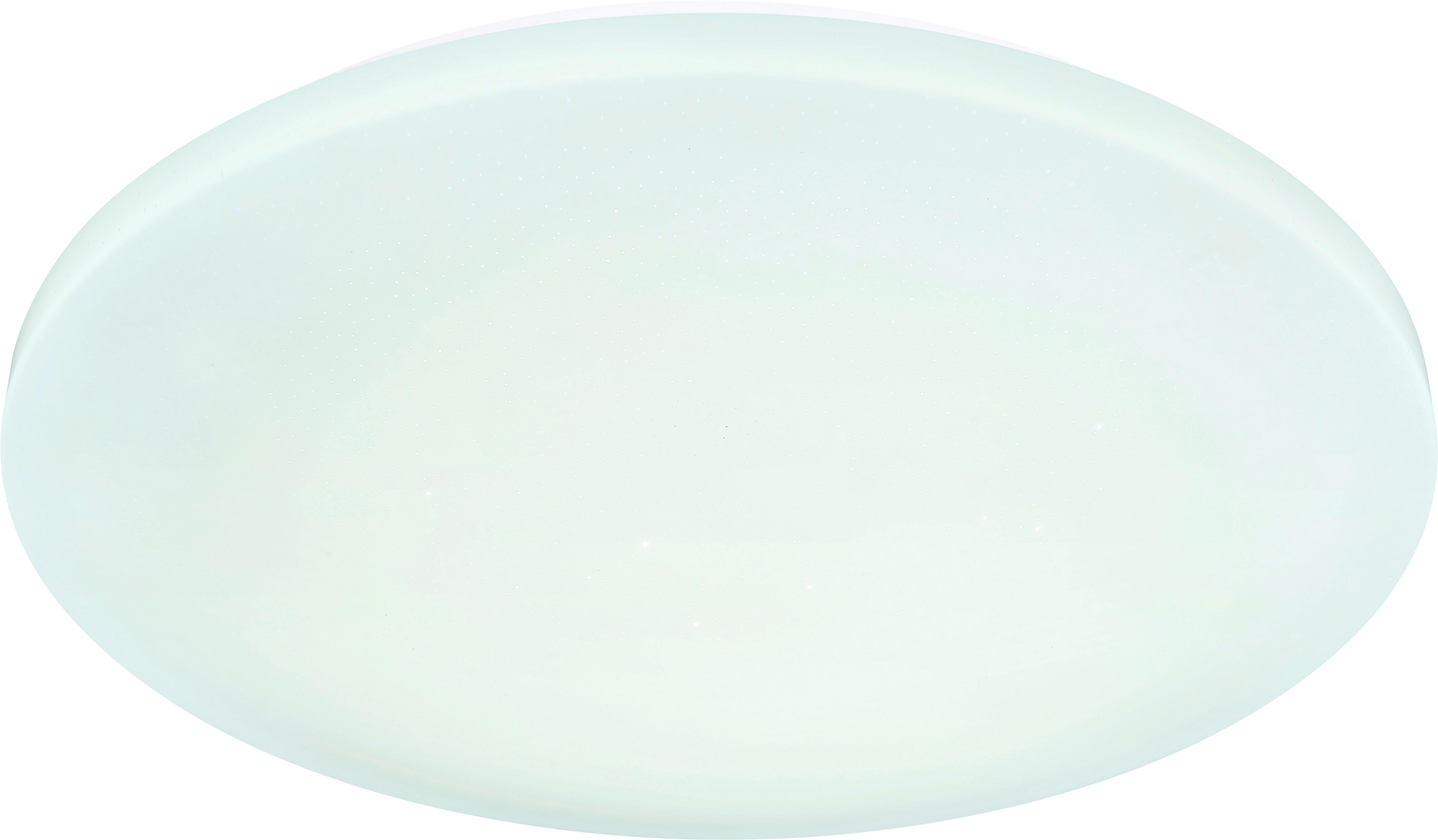 Led-deckenleuchte Hanna Ø 50 Cm Mit Farbwechsler - Opal/Weiß, MODERN, Kunststoff/Metall (50/7cm) - Luca Bessoni