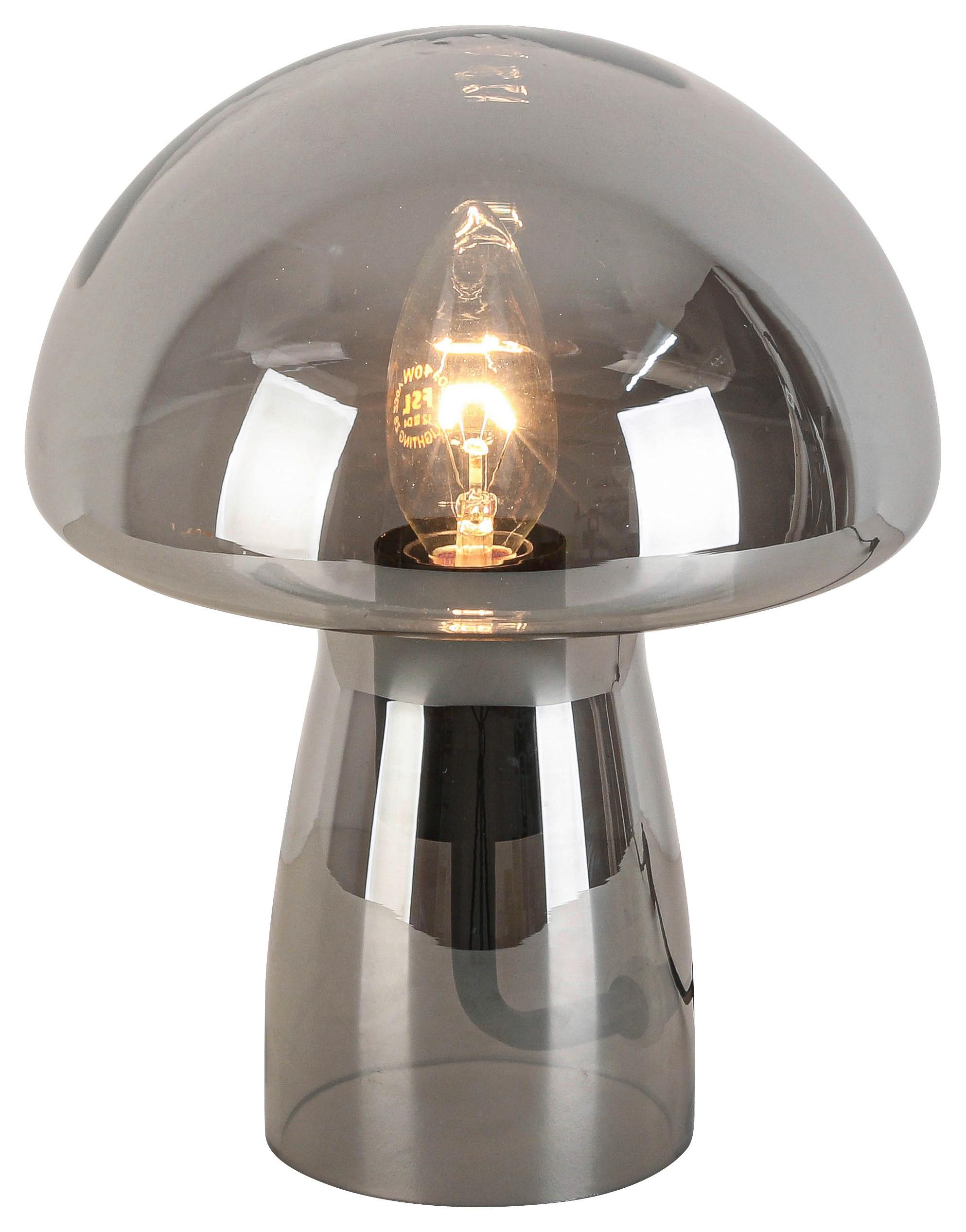 STOLNÍ LAMPA SCHWAMI - šedá/černá, Moderní, plast/sklo (18/23cm) - Modern Living