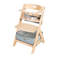 Hochstuhl höhenverstellbar natur lackiert - Naturfarben, MODERN, Holzwerkstoff/Textil (44,5/80/54cm) - Roba