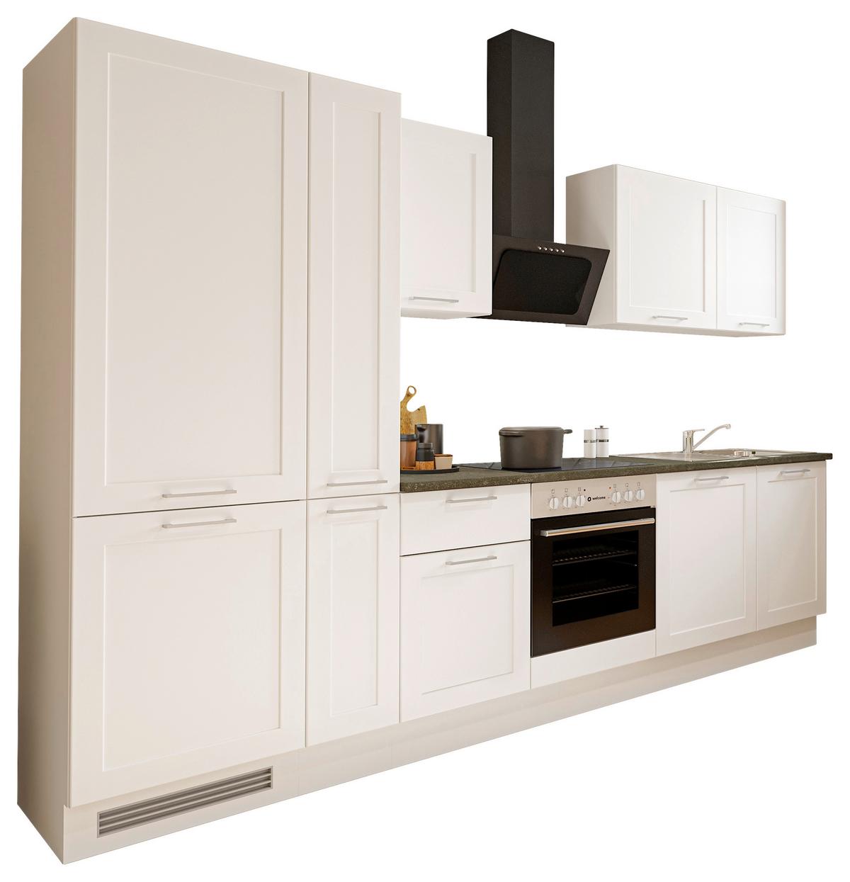 Küchenblock Marseille Z 310 White - Anthrazit/Weiß, Design, Holzwerkstoff (310cm) - MID.YOU