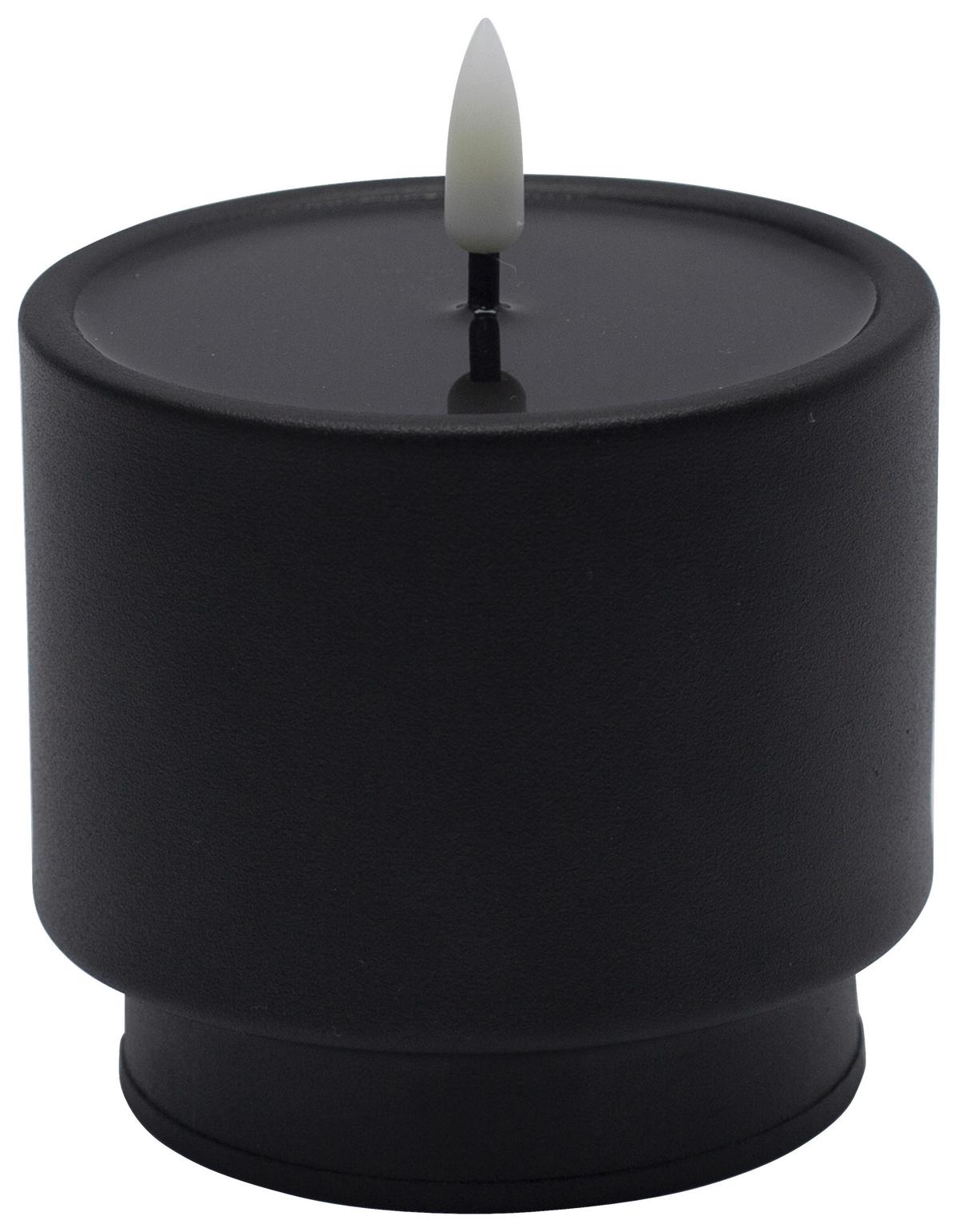 LED sviečka BELLY - oranžová/modrá, Moderní, kov/plast (9/8,5cm) - Mömax