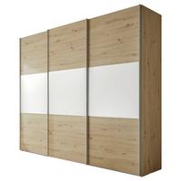 Schwebetürenschrank B: 249 Cm Includo, Artisan Eiche/weiß - Weiß/Eiche Artisan, Design (249/222/68cm) - MID.YOU