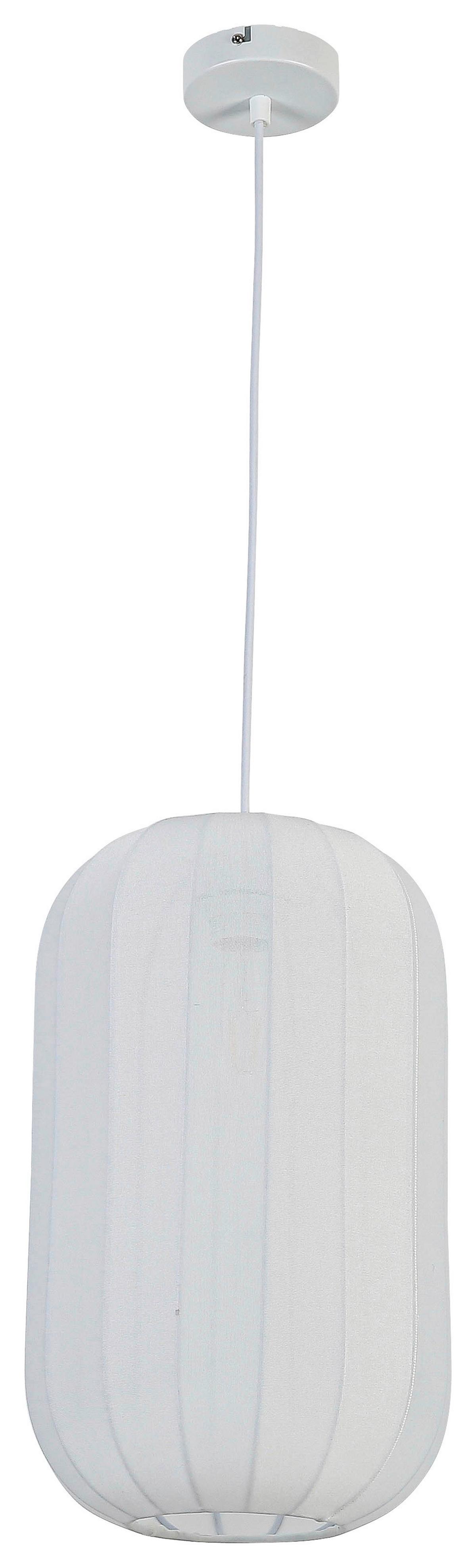 ZÁVESNÉ SVIETIDLO STOIU - biela, Modern, kov/textil (25/120cm) - Mömax