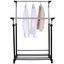 Pojízdný Šatní Stojan Swing - černá/barvy chromu, Moderní, kov/umělá hmota (90/111-170/52,5cm) Pojízdný Šatní Stojan Swing - černá/barvy chromu, Moderní, kov/umělá hmota (90/111-170/52,5cm)