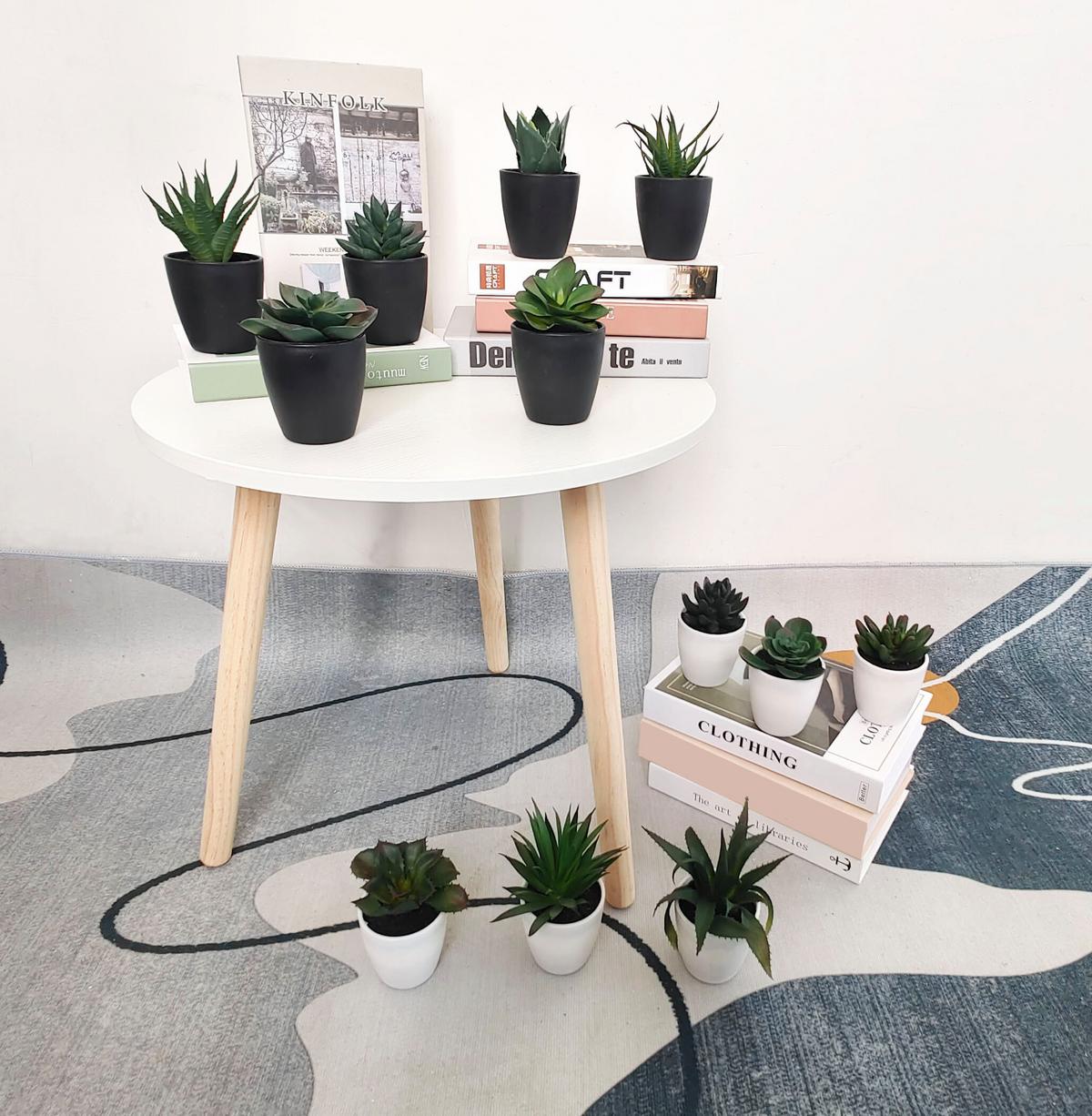 Kunstpflanze Isabella - Weiß/Grün, MODERN, Kunststoff (8/9-16cm) - Luca Bessoni