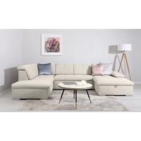 Wohnlandschaft Ramzes Beige U: 215x238x173 cm - Beige/Grau, Design, Textil (215/328/173cm) - MID.YOU