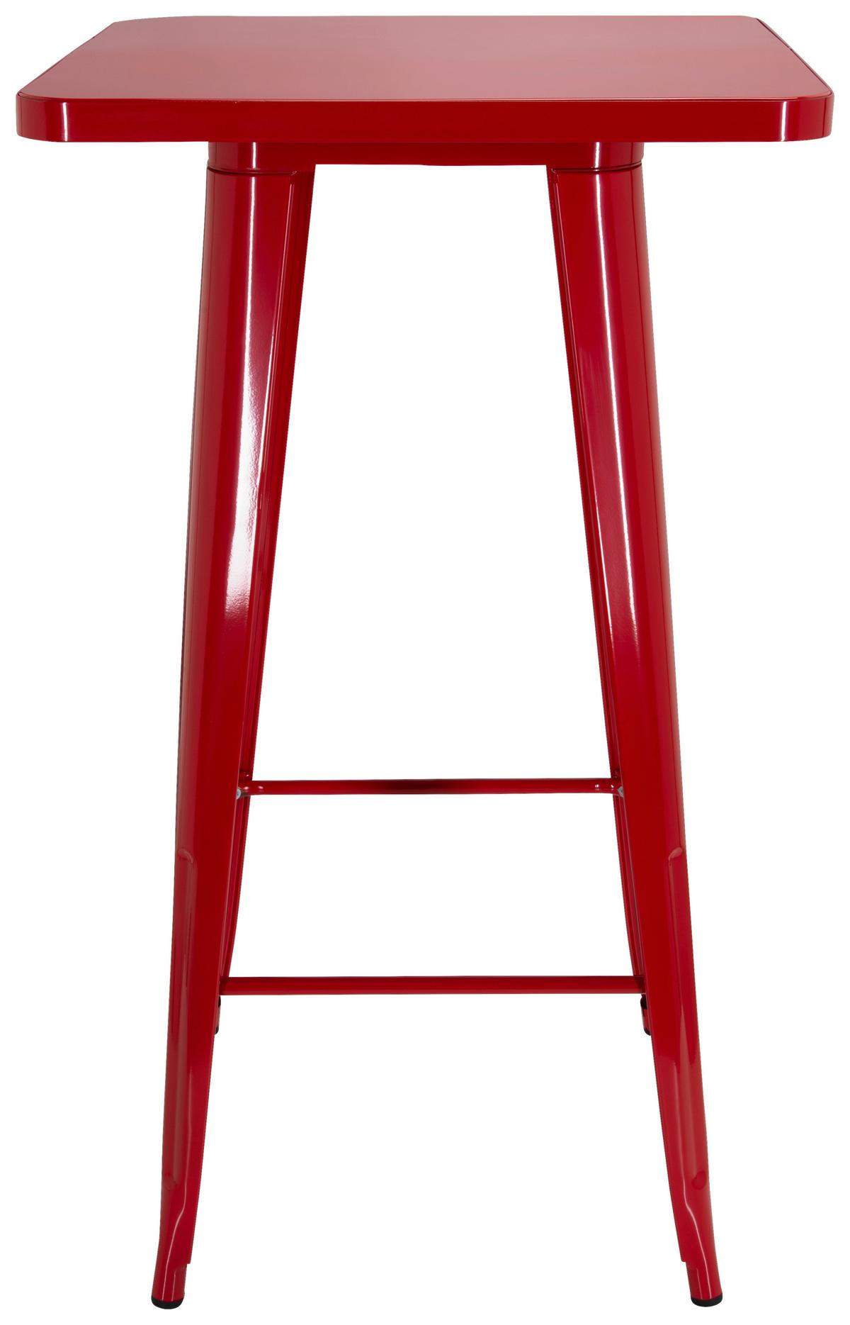 Bartisch Vantaggio High T 60x60x103,5cm Rot - Rot, Basics, Metall (60/60/103,5cm) - MID.YOU
