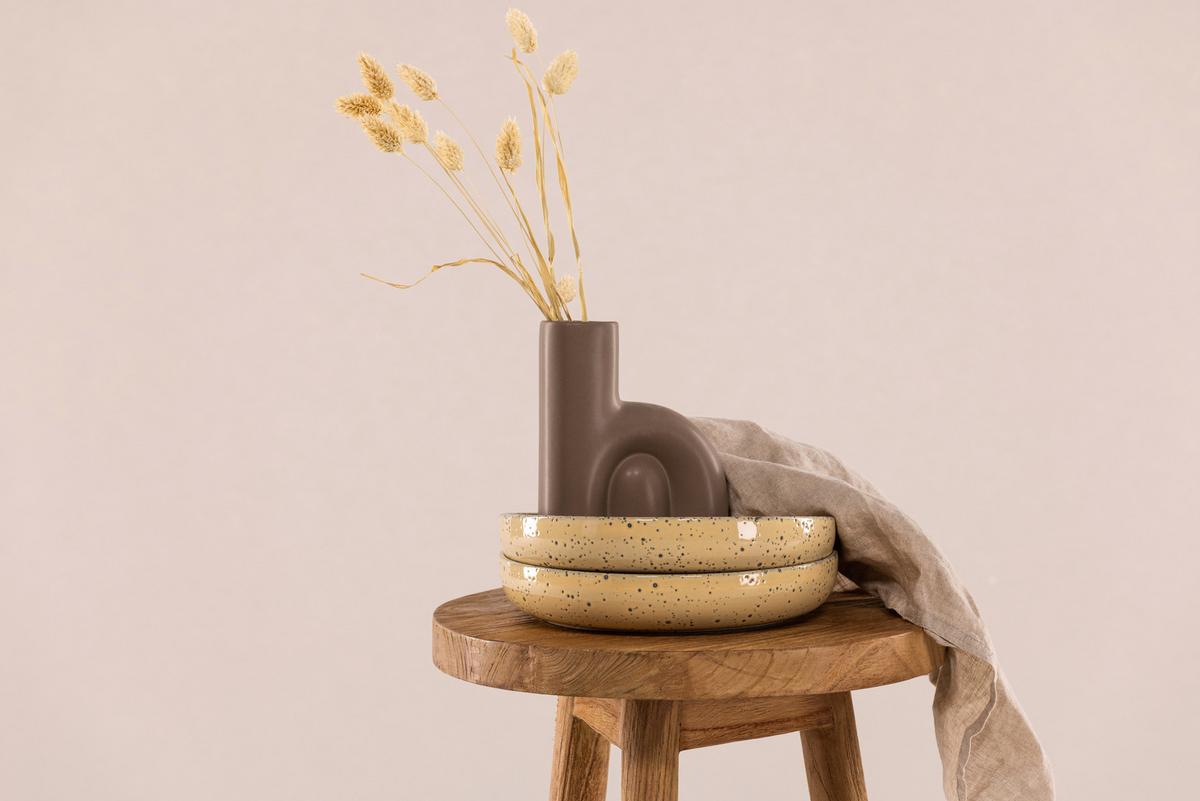 Hocker Bohus - Braun, Design, Holz (33/45/33cm) - Livetastic