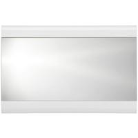 Garderobenspiegel Auris BxH: 120x78 cm Teilverrahmt Weiß - Weiß, MODERN (120/78/2cm) - Luca Bessoni