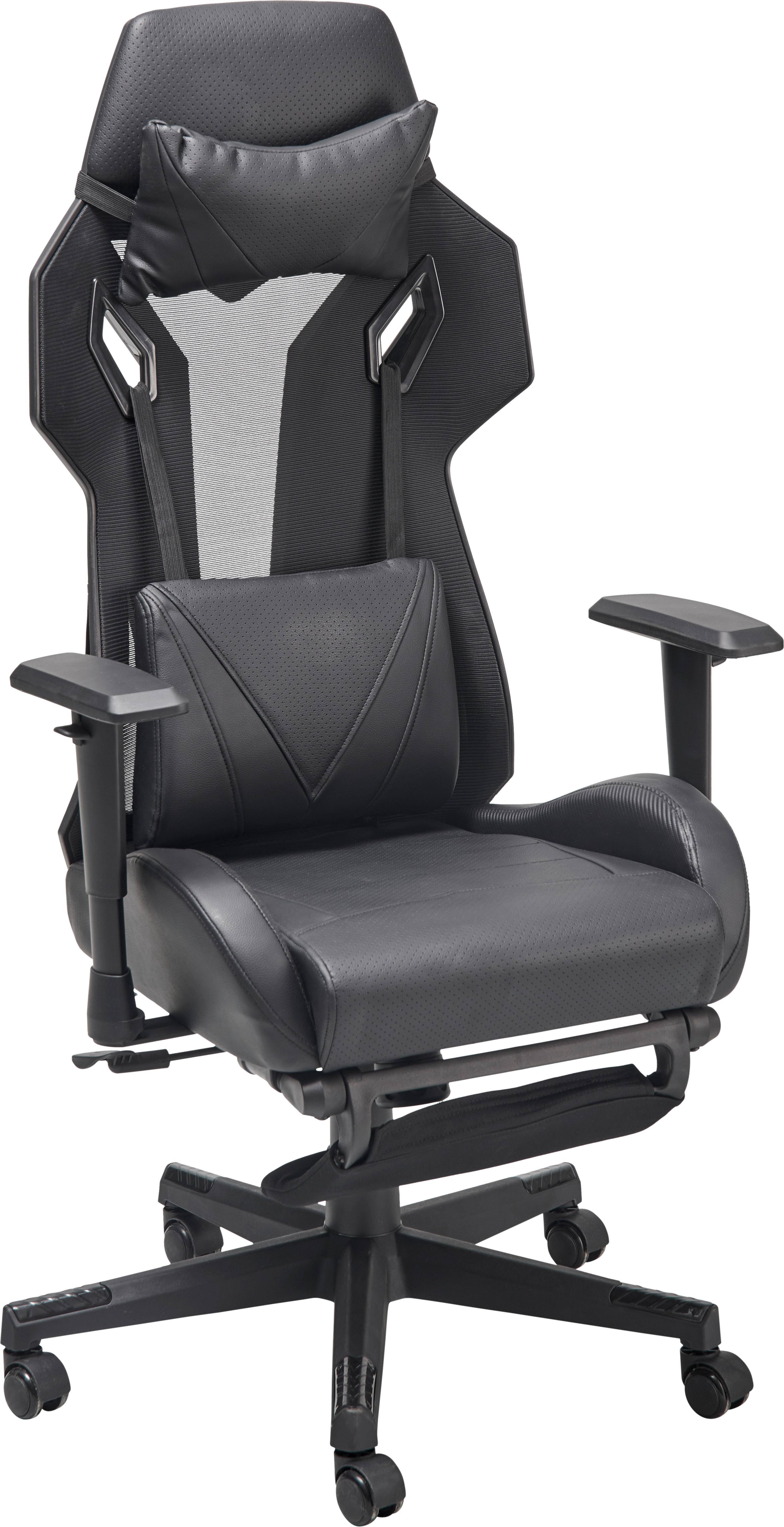 Gamingstuhl Sorrent - Schwarz, LIFESTYLE, Holz/Kunststoff (70/122-130/61.5cm) - MID.YOU