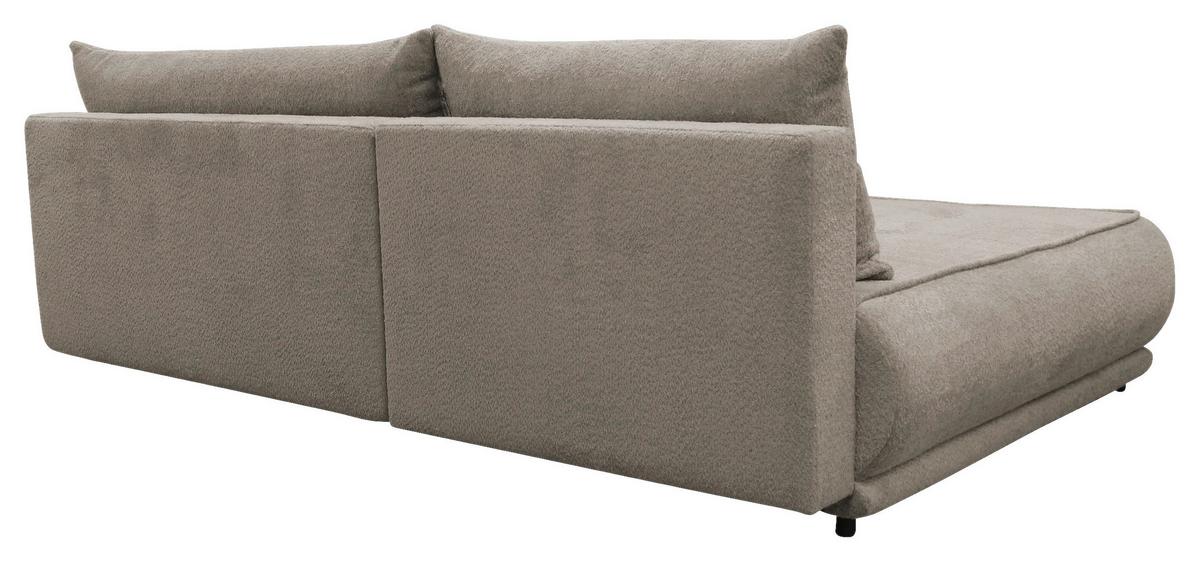 Ecksofa Paros Beige 179x277 Cm - Beige/Schwarz, Design, Textil (179/277cm) - MID.YOU