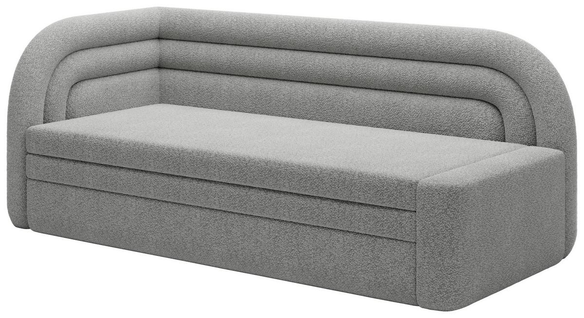 Récamiere Fabillo Grau B: 223cm - Schwarz/Grau, Design, Textil (86/80/223cm) - MID.YOU