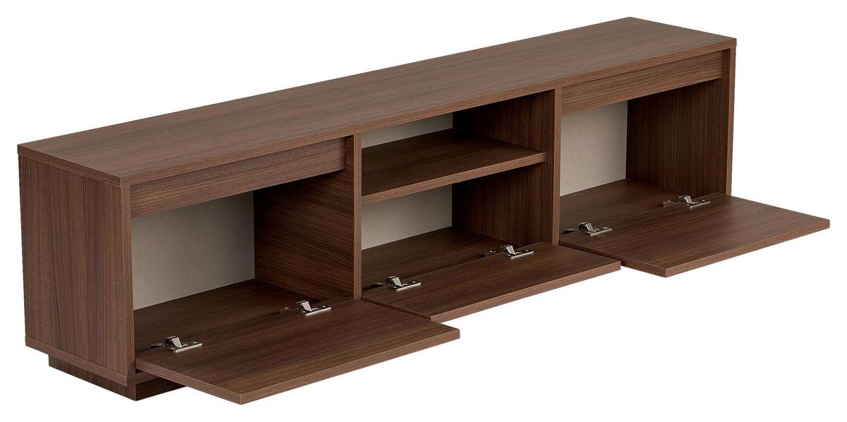 TV-ELEMENT Walnussfarben B:160cm - Walnussfarben, MODERN, Holzwerkstoff (160/42/30cm)