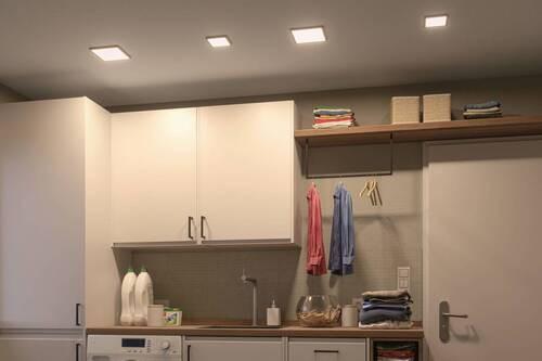 LED-Paneel L: 17,5 cm 93040 - Weiß, Design, Kunststoff (17,5/17,5/5cm) - Paulmann