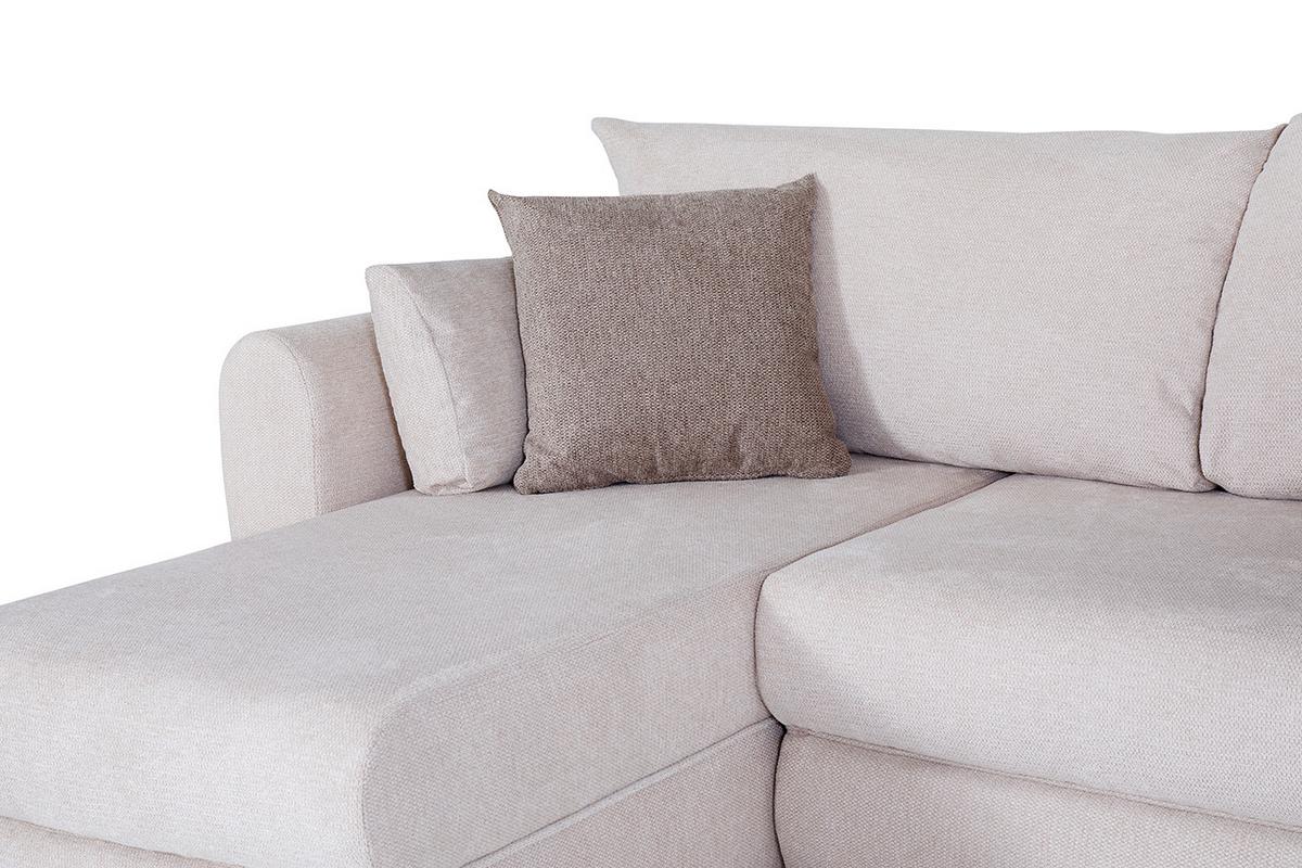 Sarokkanapé Erba2 - bézs, Basics, faalapú anyag (238/166/94cm)
